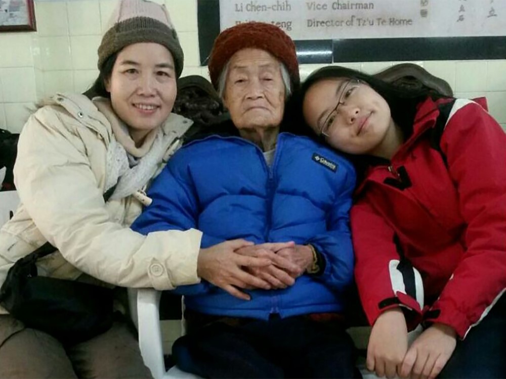 A reunion of three generations